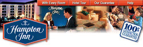 Hampton Inn Header and Navigation - see links at bottom of page